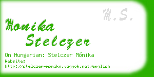 monika stelczer business card