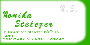 monika stelczer business card